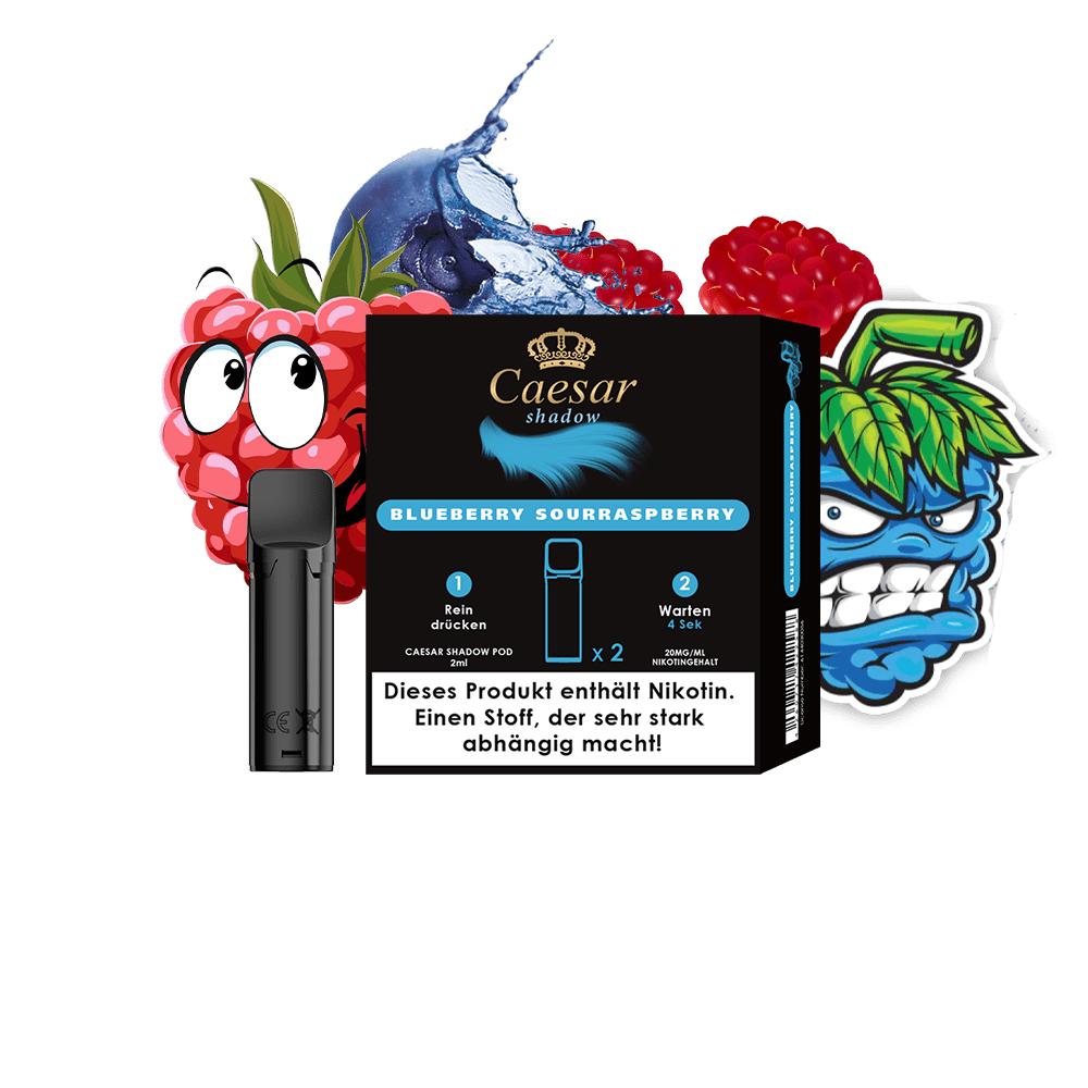 Caesar Shadow Pods 2 x 700 puffs - Blueberry Sour Raspberry