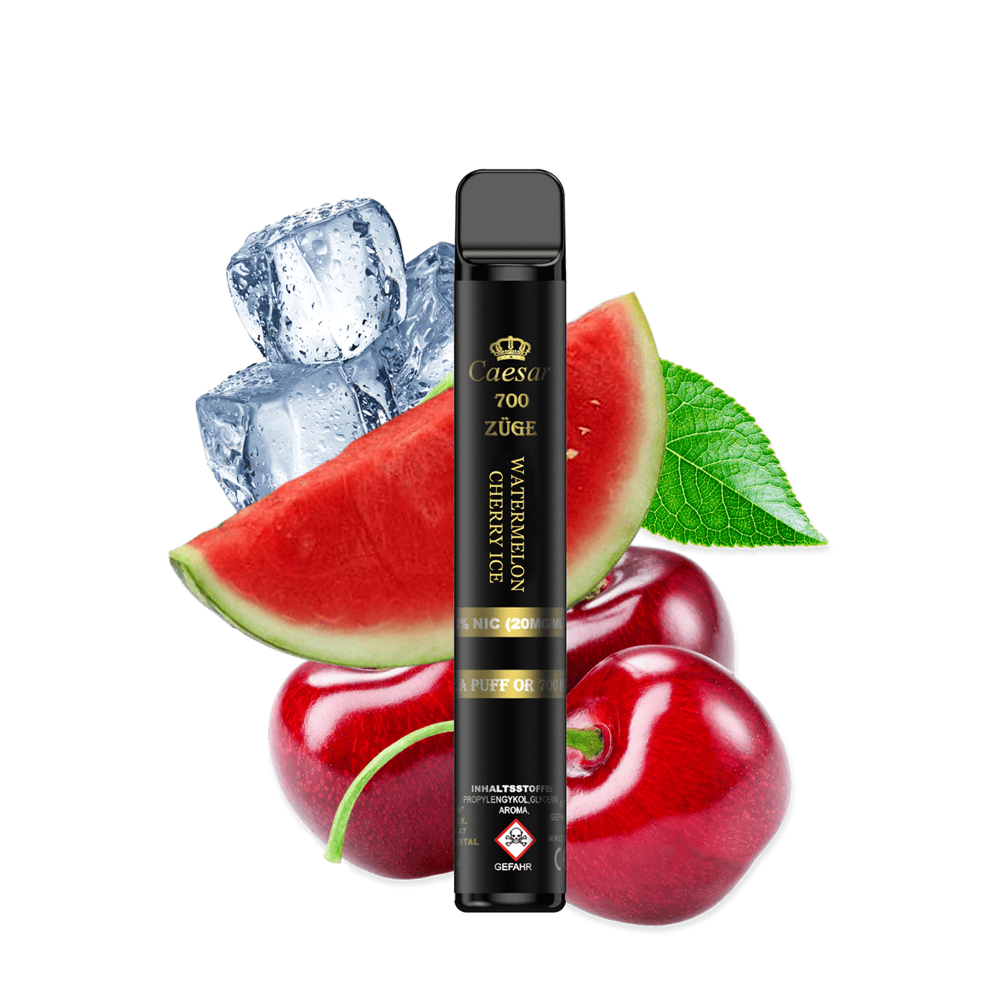 Caesar Vape Stick - 700 puffs - Watermelon Cherry Ice