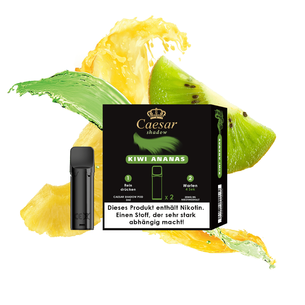 Caesar Shadow Pods 2 x 700 puffs - Kiwi Pineapple