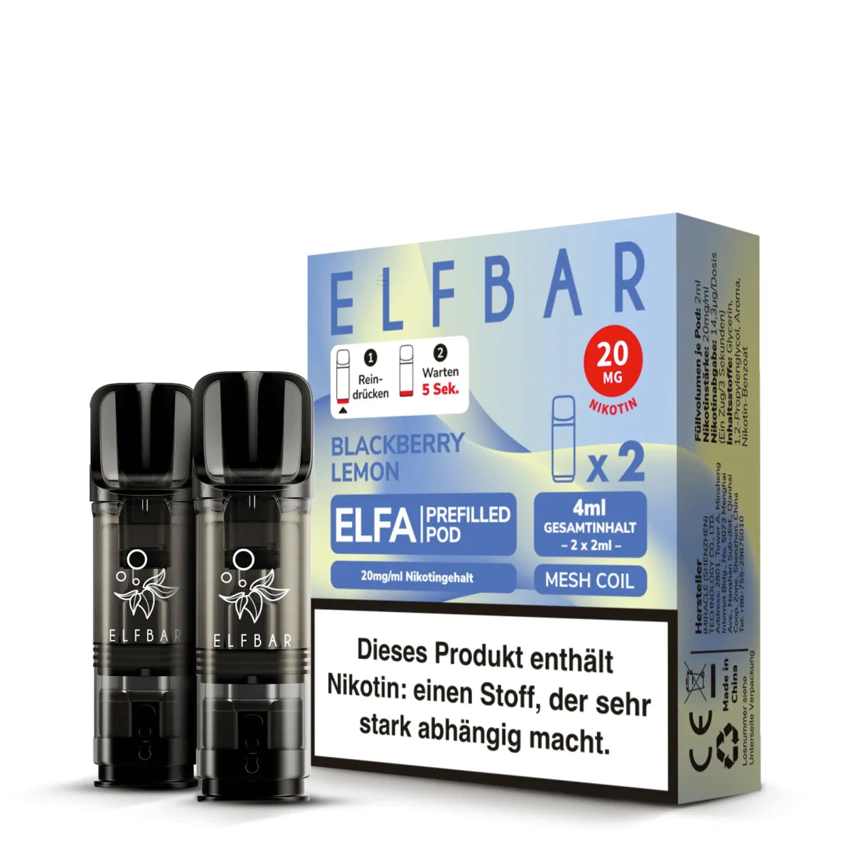 ELFBAR ELFA Pods (2er Set) - 2ml 20mg