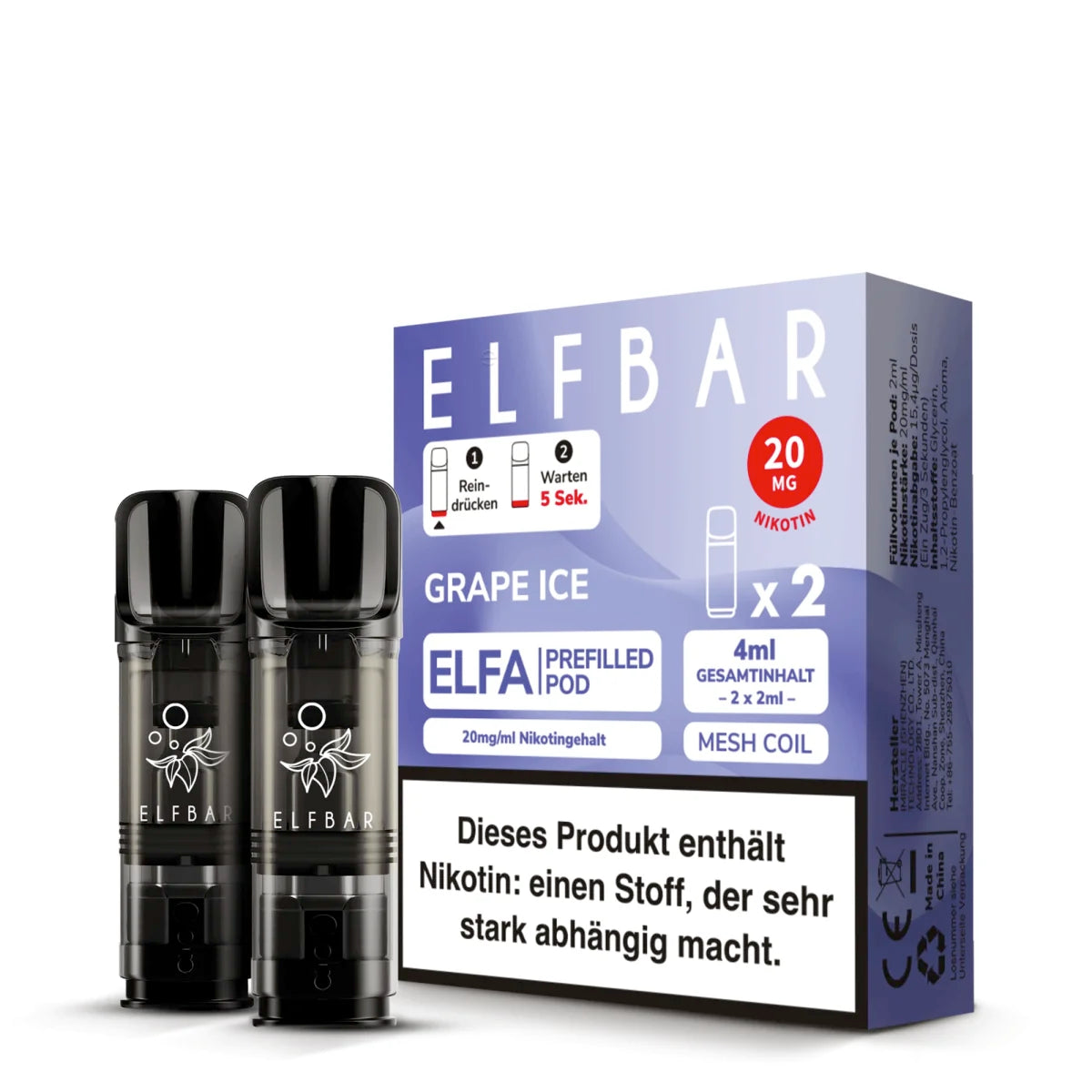 ELFBAR ELFA Pods (2er Set) - 2ml 20mg