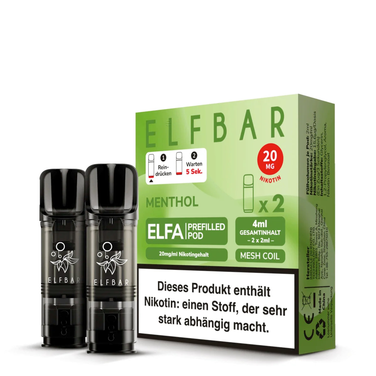 ELFBAR ELFA Pods (2er Set) - 2ml 20mg