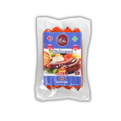 Eda Sosis Halal Chili Rindswurst – Scharfe Grillwurst aus Rindfleisch