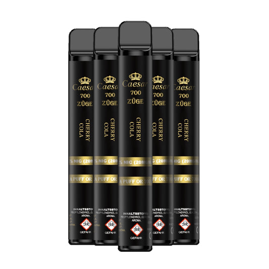 Caesar Vape Stick - 700 Züge - Cherry Cola 5er Pack