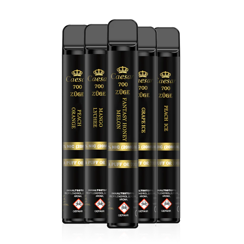 Caesar Vape Stick - 700 Züge - Raspberry Ice 5er Pack