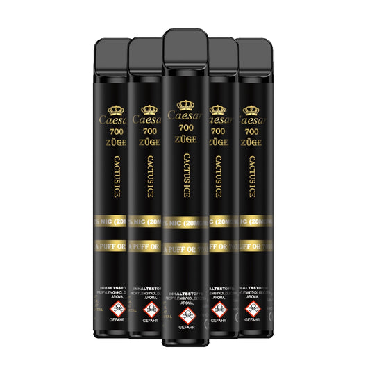 Caesar Vape Stick - 700 Züge - Cactus Ice 5er Pack