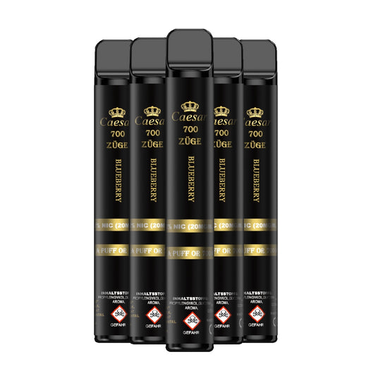 Caesar Vape Stick - 700 Züge - Blueberry 5er Pack