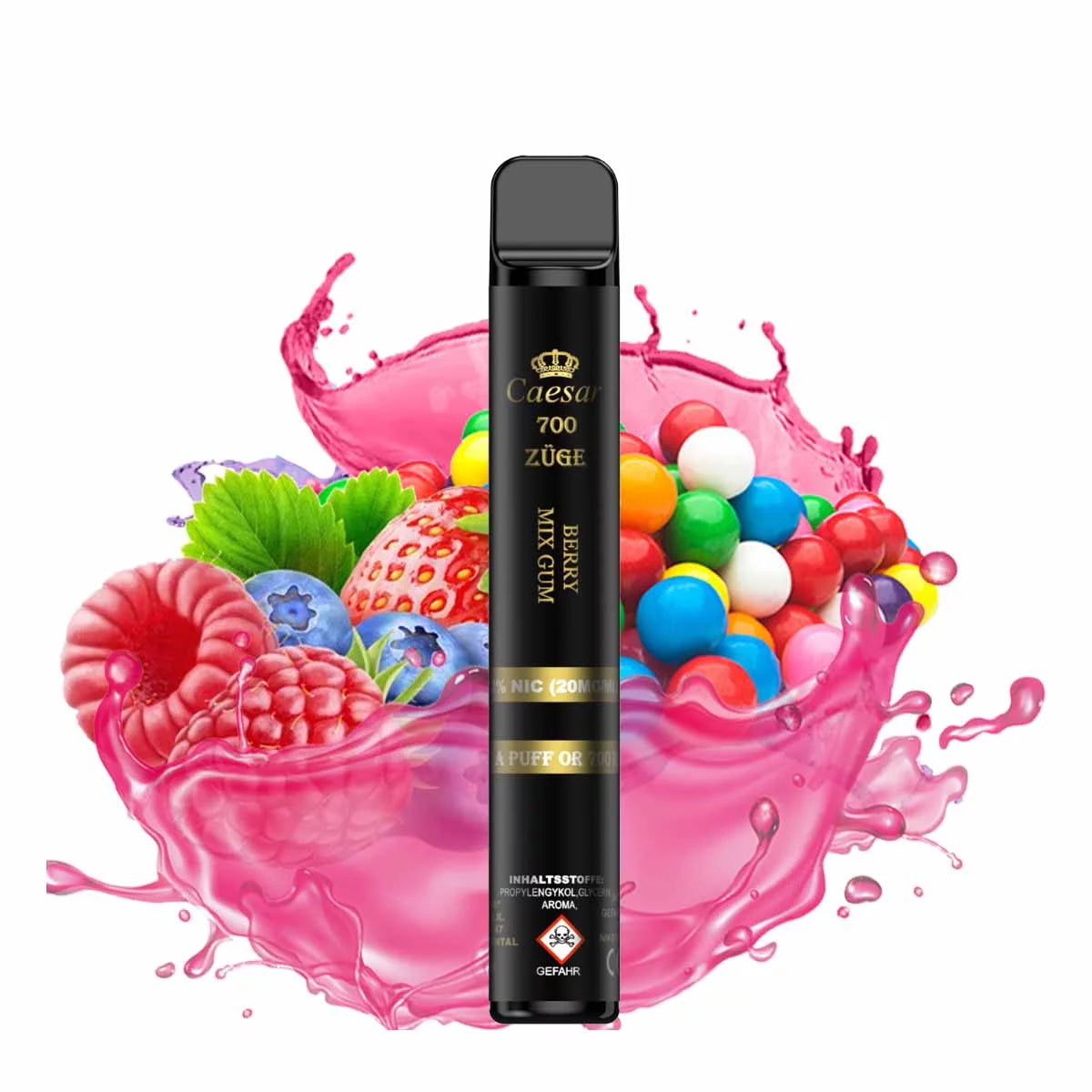 Caesar Vape Stick - 700 Züge - Berry Mix Gum