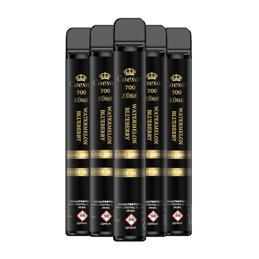 Caesar Vape Stick - 700 Züge - Watermelon Blueberry 5er Pack