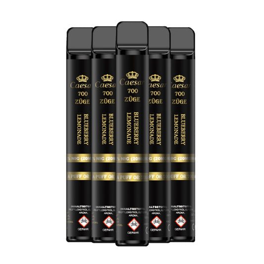 Caesar Vape Stick - 700 Züge - Blueberry Lemonade 5er Pack