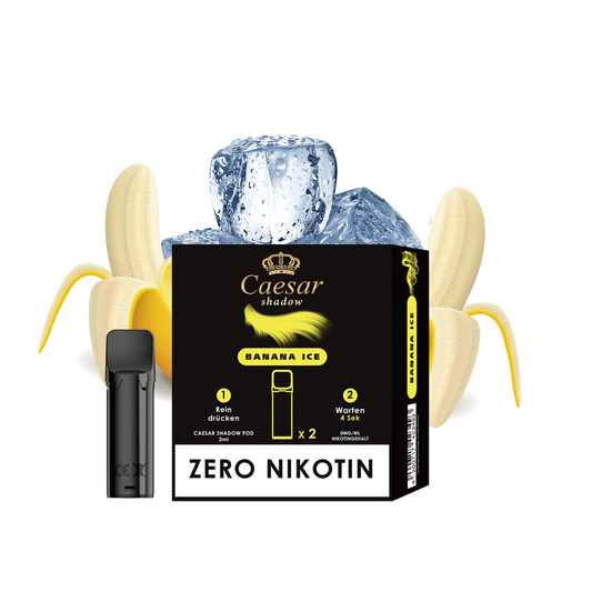 Caesar Shadow Pods 4ml (2x2ml) - Banana Ice Nikotinfrei