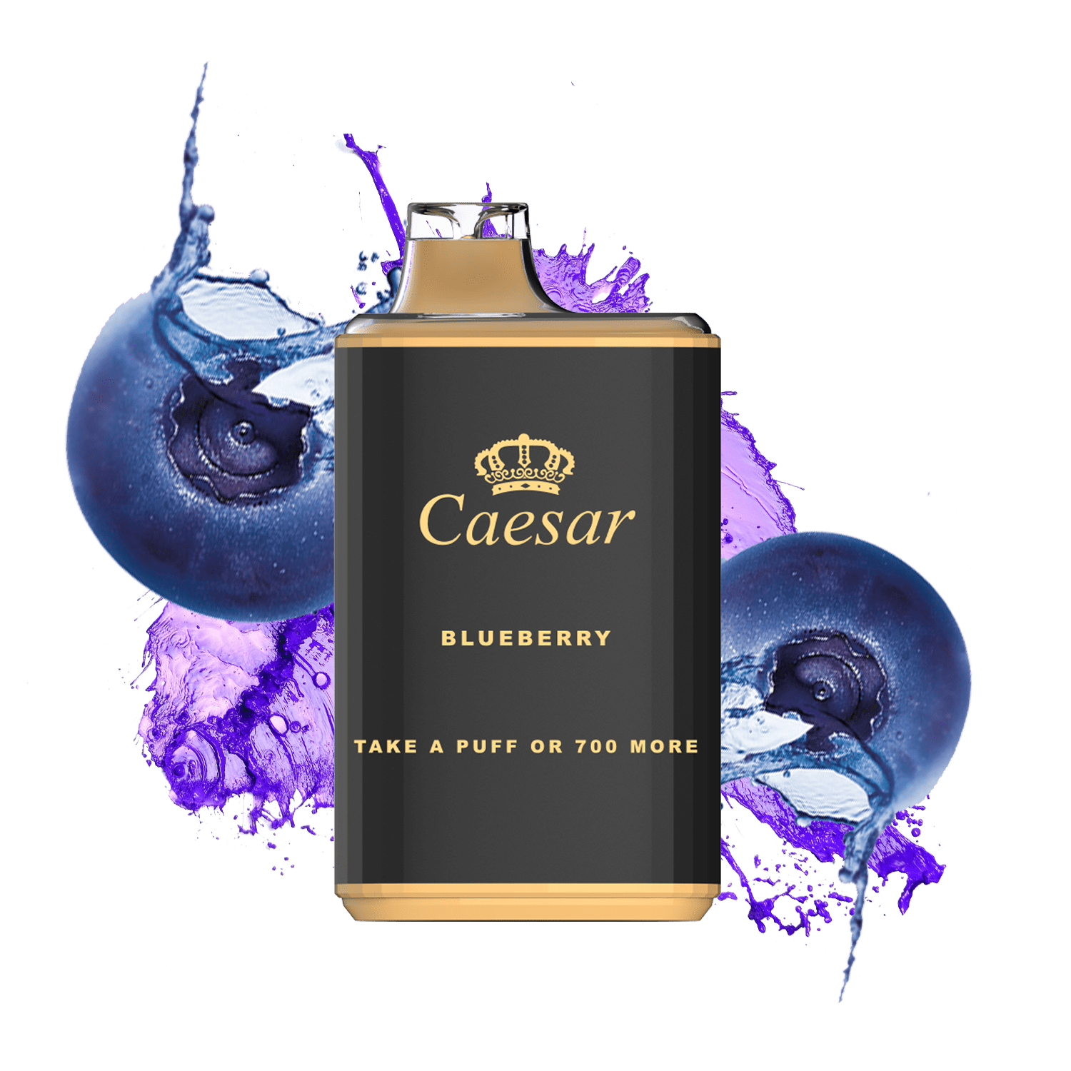 Caesar Vape Blackout Edition - 700 Züge - Blueberry