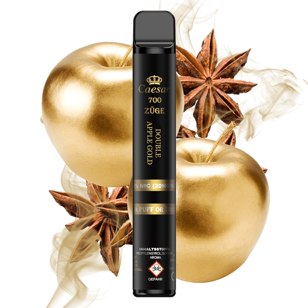 Caesar Vape Stick - 700 Züge - Double Apple Gold