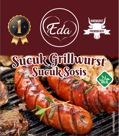 Eda Sosis Halal Sucuk Grillwurst 500g | Türkisch gewürzt 100% Rind