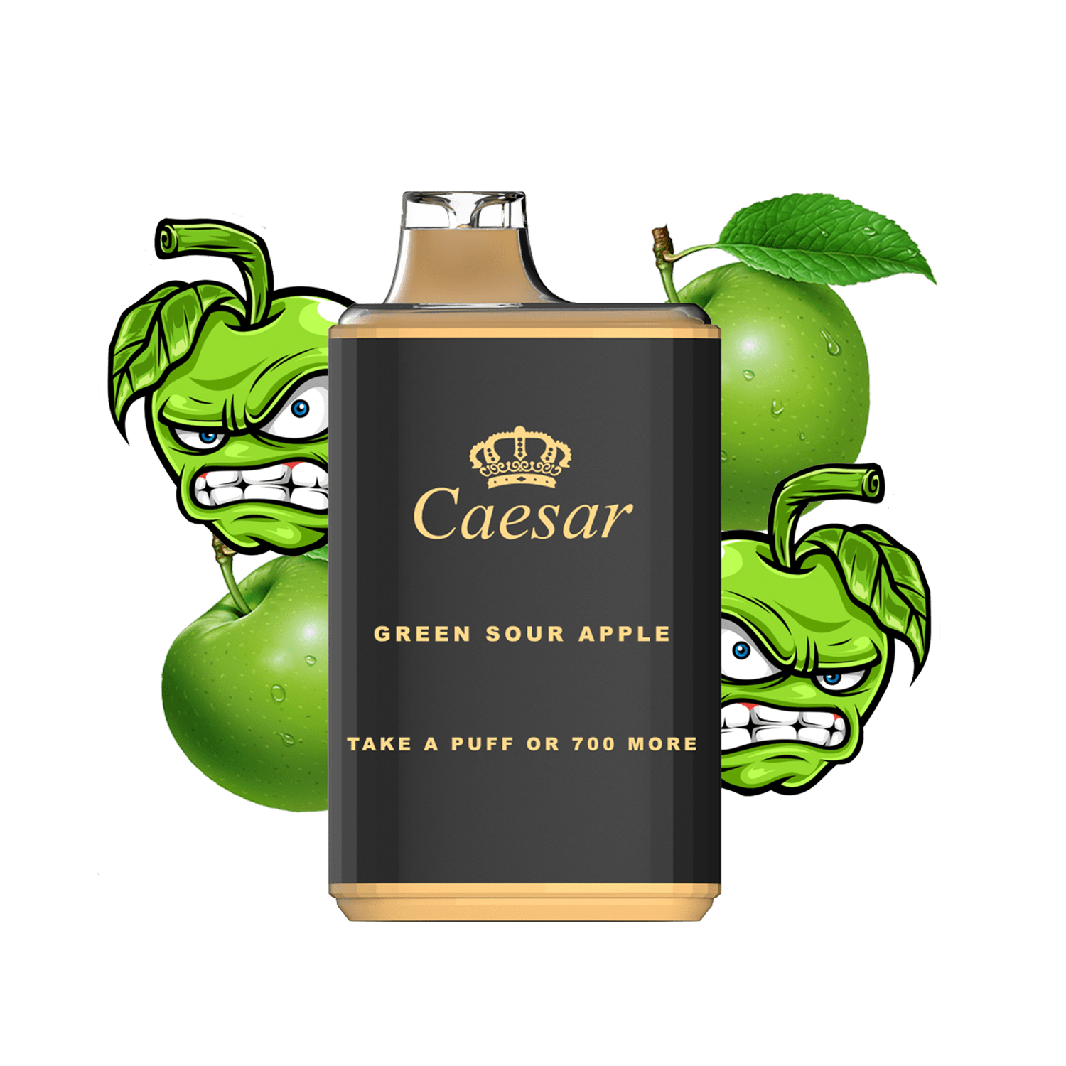 Caesar Vape Blackout Edition - 700 Züge - Green Sour Apple