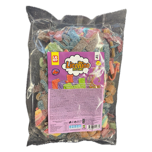 LicoRico Soft Candy Mixed Fruit Soft Candy im Großbeutel Halal 1KG