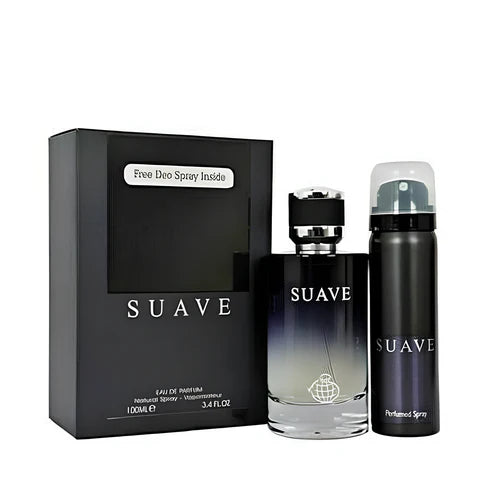 Suave by Fragrance World – Eau de Parfum (100ml) inkl. Gratis Deo-Spray | Premium Duft-Set für Herren