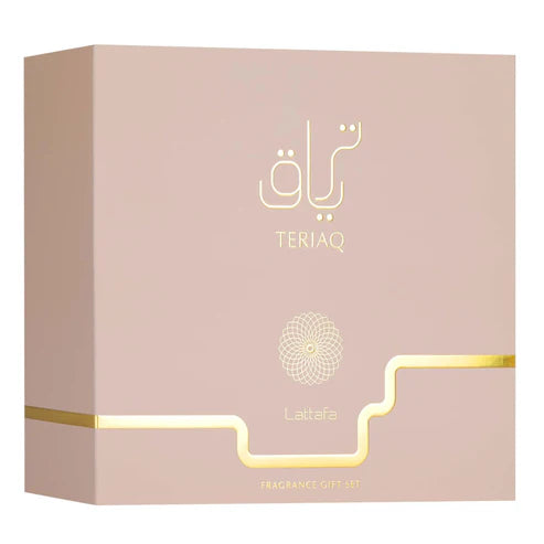 Lattafa Teriaq Luxury Gift Set | 100ml EdP + 12ml Travel Spray + 50ml Hair Mist