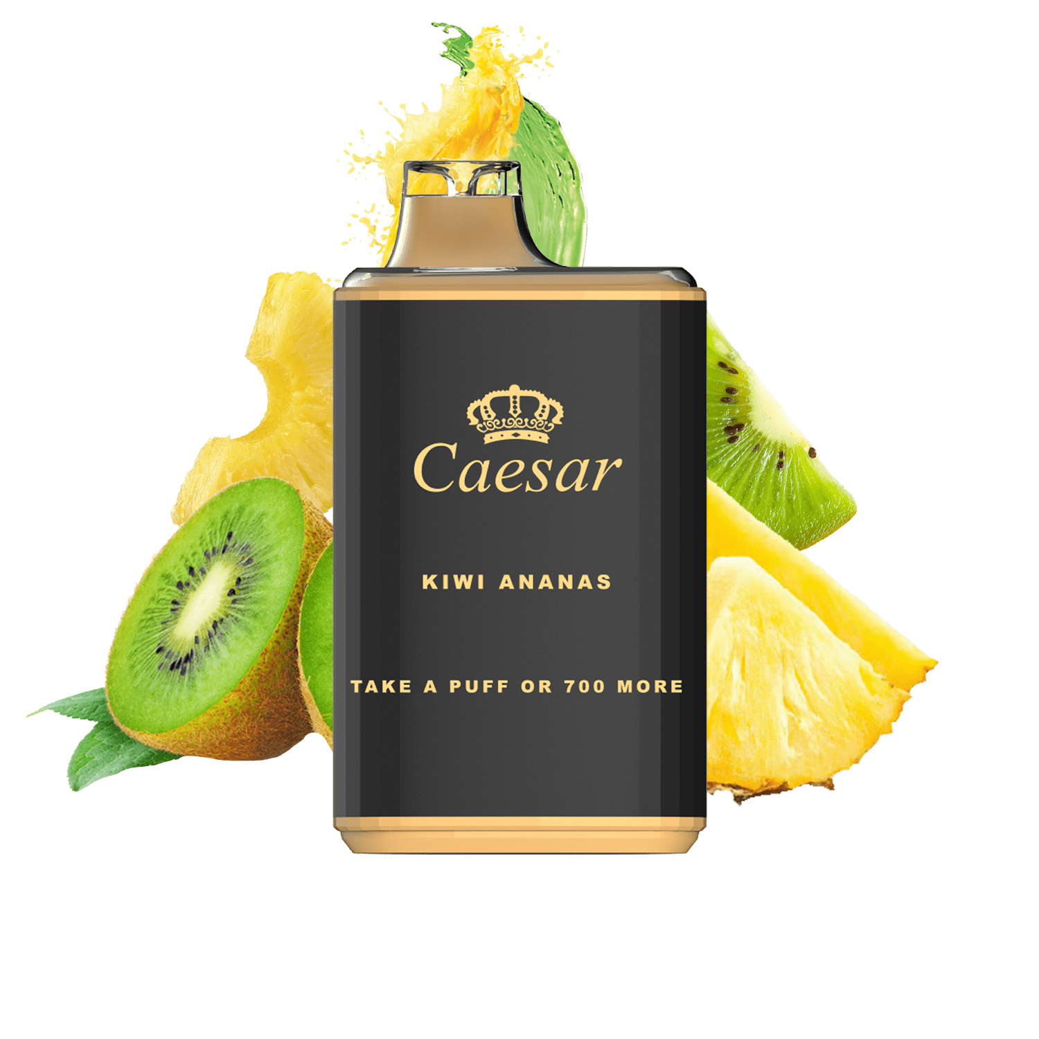 Caesar Vape Blackout Edition - 700 Züge - Kiwi Ananas