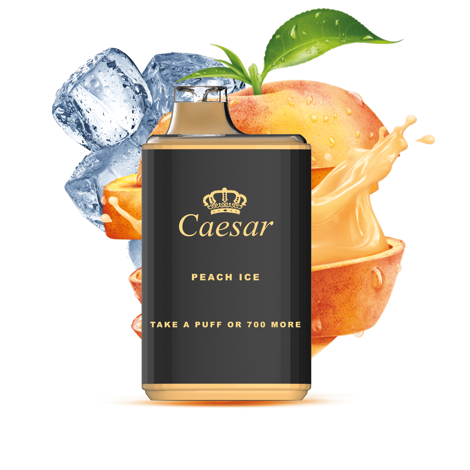 Caesar Vape Blackout Edition - 700 Züge - Peach Ice