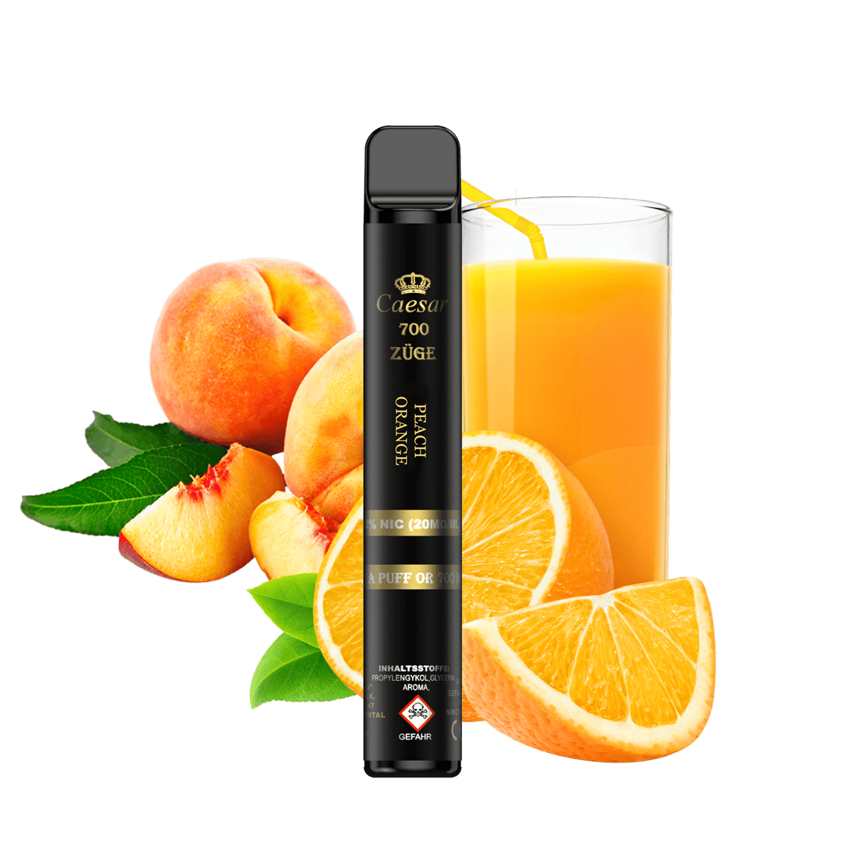 Caesar Vape Stick - 700 Züge - Peach Orange