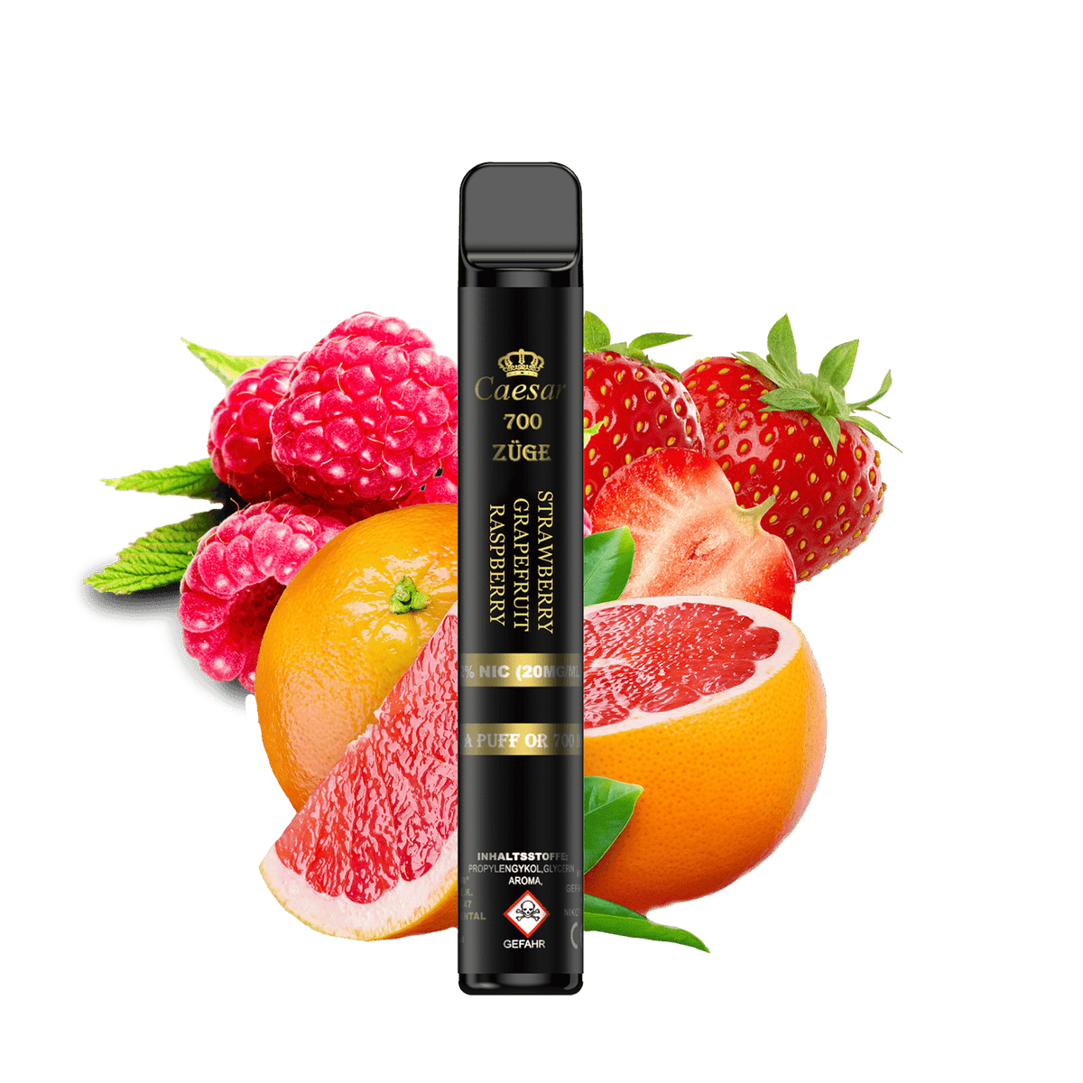 Caesar Vape Stick - 700 Züge - Strawberry Grapefruit Raspberry