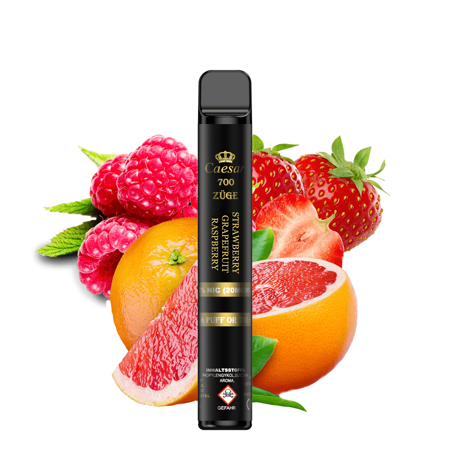 Caesar Vape Stick - 700 Züge - Strawberry Grapefruit Raspberry