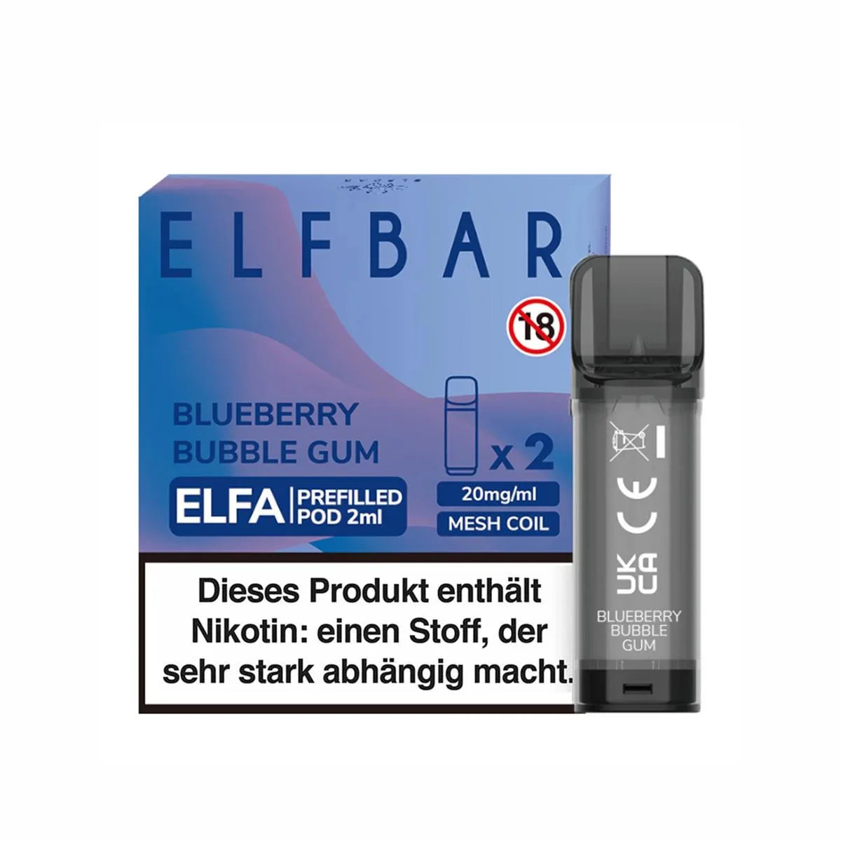 ELFBAR ELFA Pods (2er Set) - 2ml 20mg CAESAR VAPE ELFBAR ELFA Pods (2er Set) - 2ml 20mg CAESAR VAPE